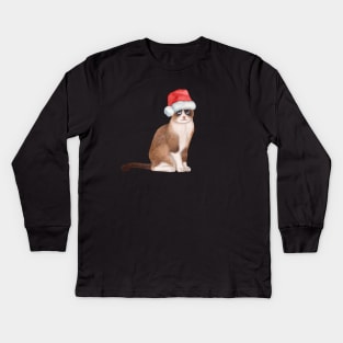 Cute And Lovely Animals With Christmas Kids Long Sleeve T-Shirt